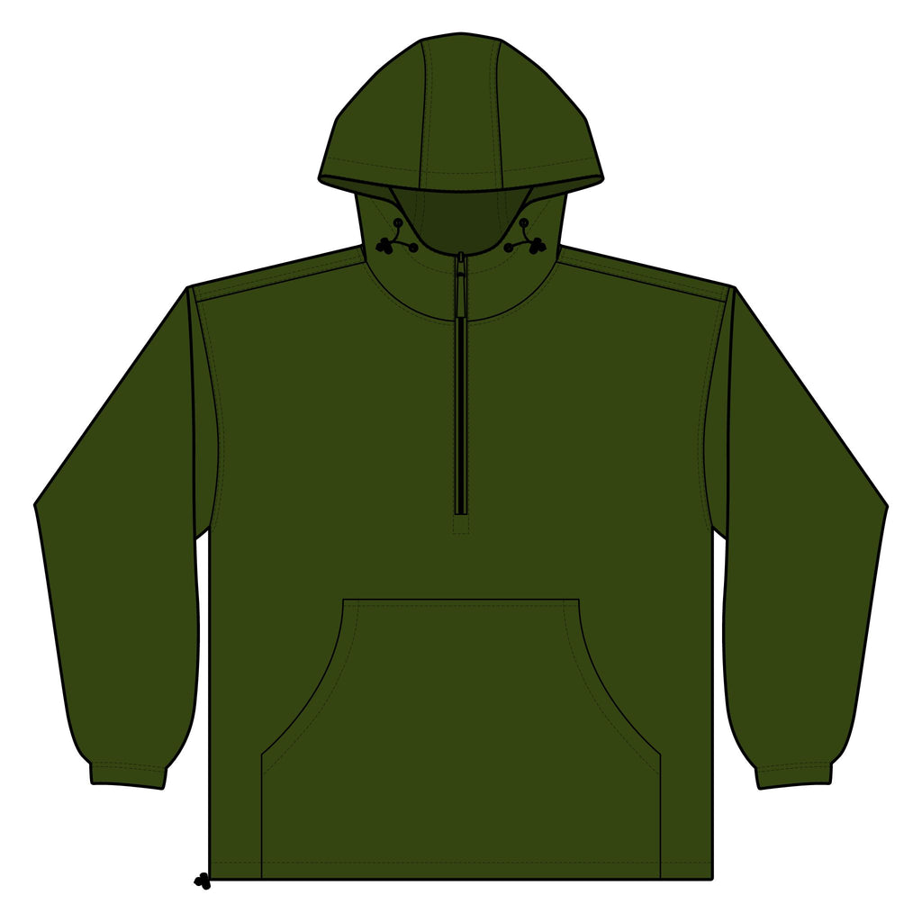 Unisex Lightweight Quarter-Zip Windbreaker Pullover Jacket