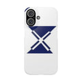 Navy Geometric Snap Case - Stylish Phone Cover, Modern Design, Personalized Gift, Trendy Accessories, Protection for Your Phone