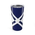 Navy Geometric Design Tumbler 20oz | Stylish Travel Mug | Perfect Gift for Home, Office, School, Holidays, Celebrations