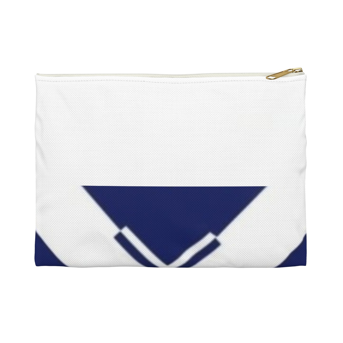 Nautical Chevron Accessory Pouch — Navy & White Sailor Makeup Bag