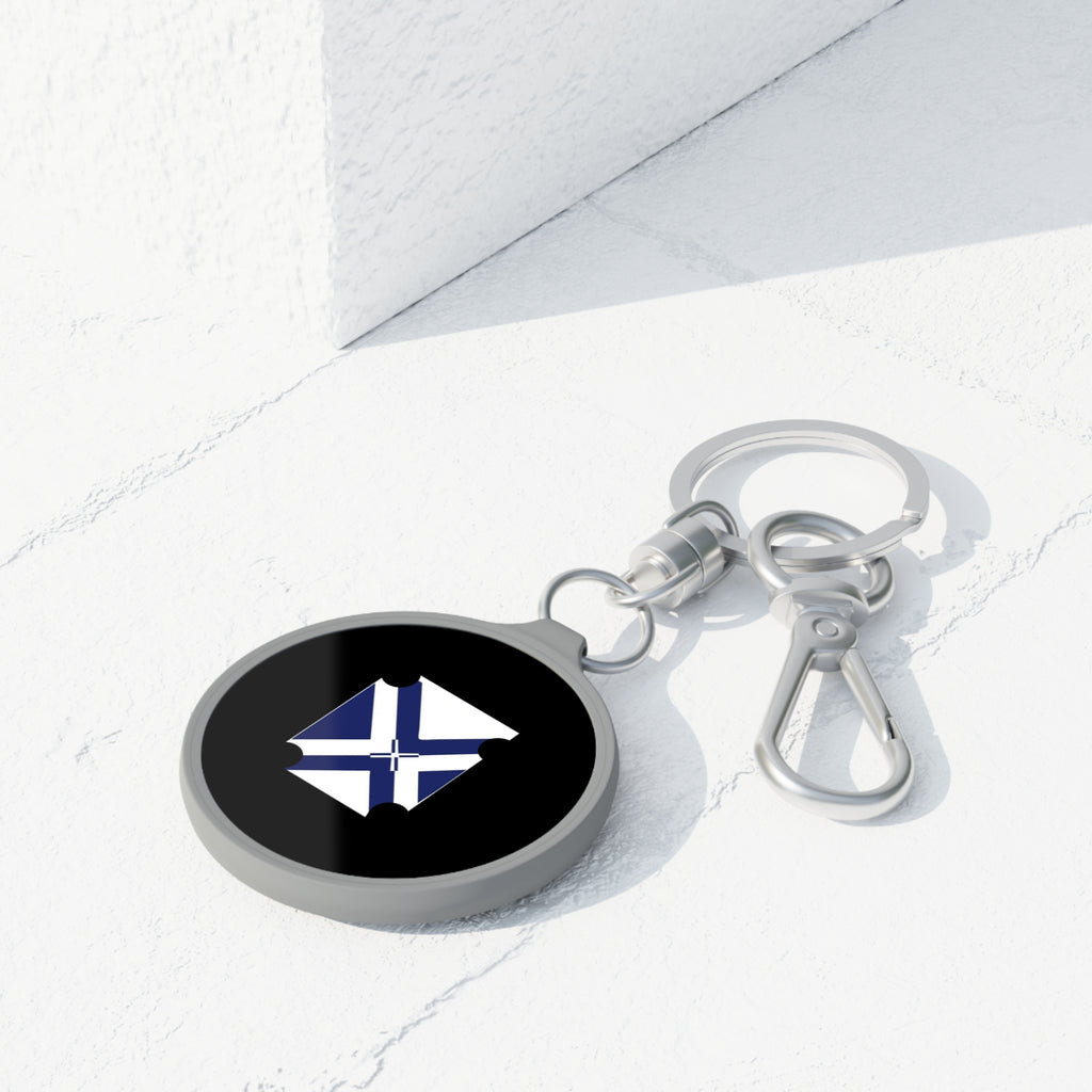 Saltire Ticket Keyring Tag — XT9 Keychain Accessory