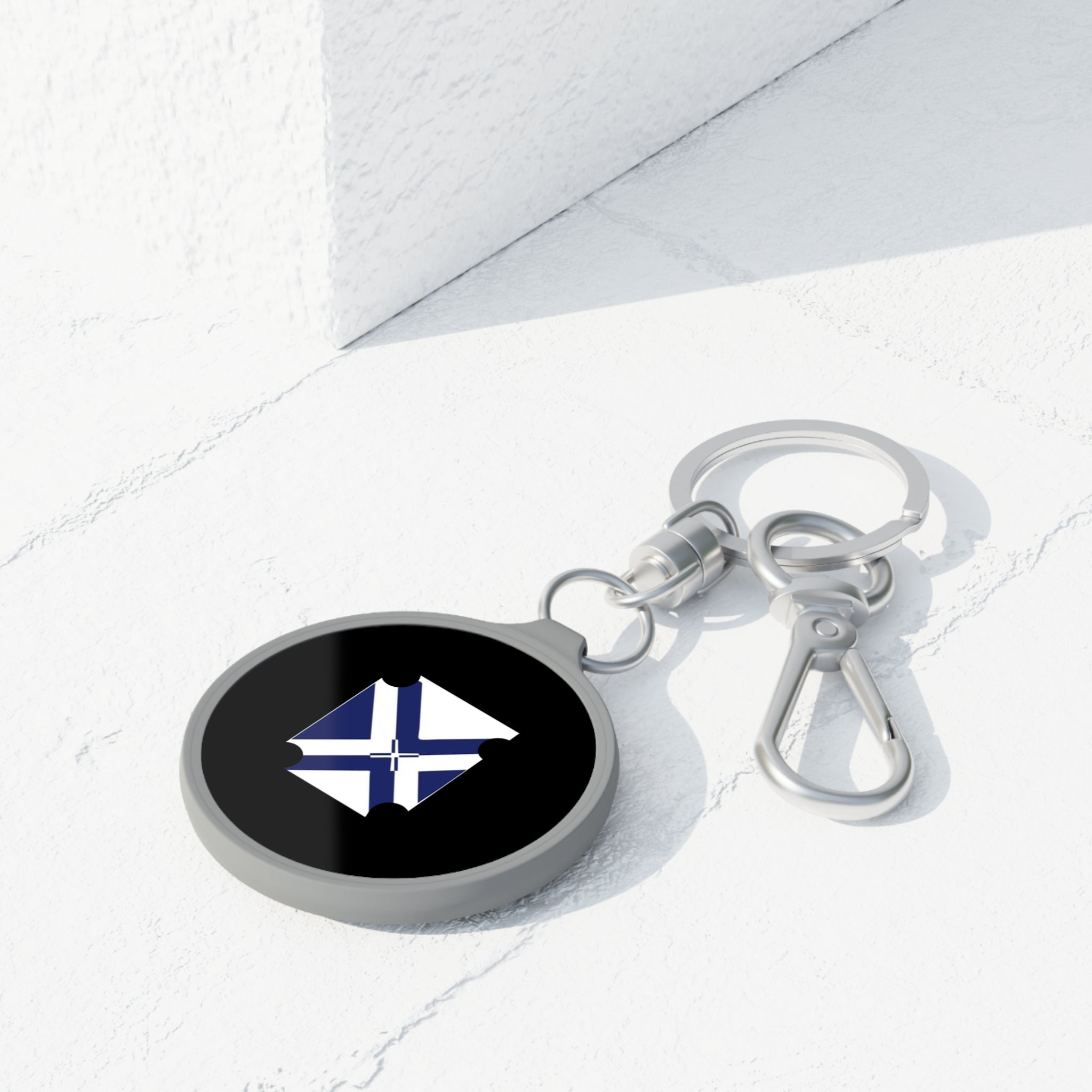 Saltire Ticket Keyring Tag — XT9 Keychain Accessory