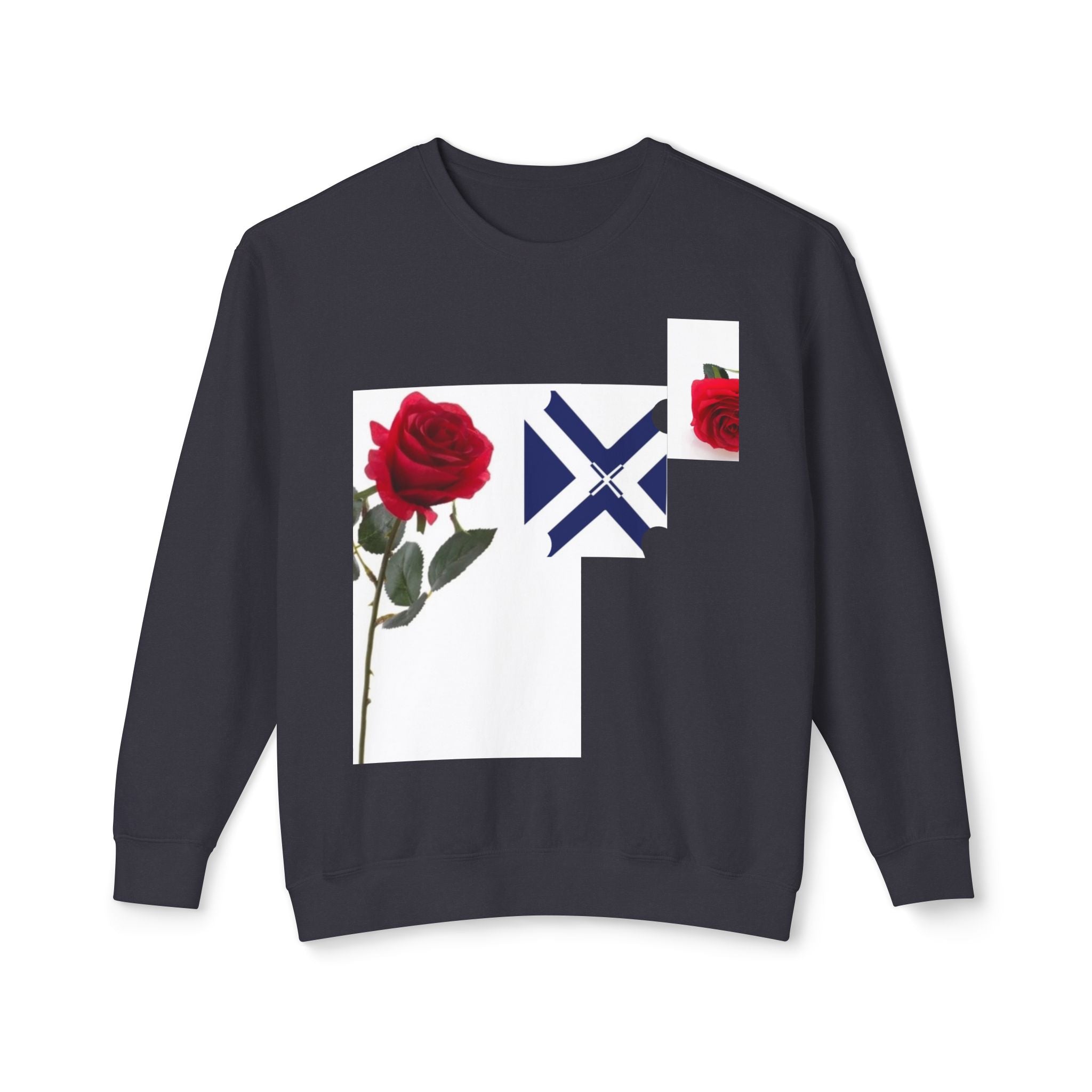 Rose & Saltire Crewneck Sweatshirt —XT Rose Graphic Sweatshirt