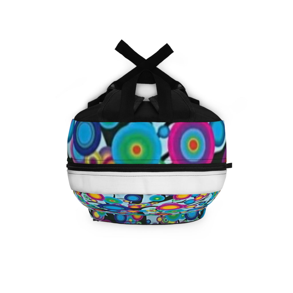 Colorful Tree Backpack — Whimsical Floral Art School Bag