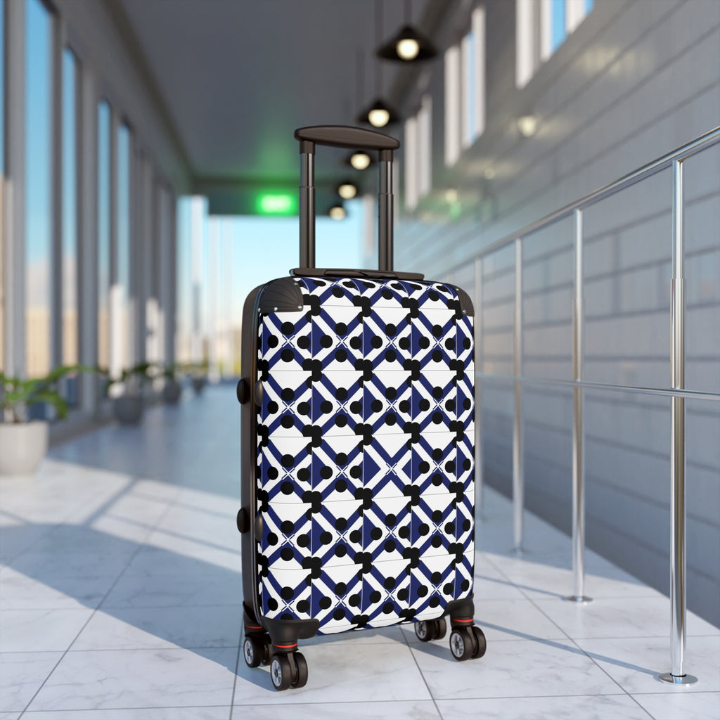 Xponet Navy Tile Carry-On Suitcase