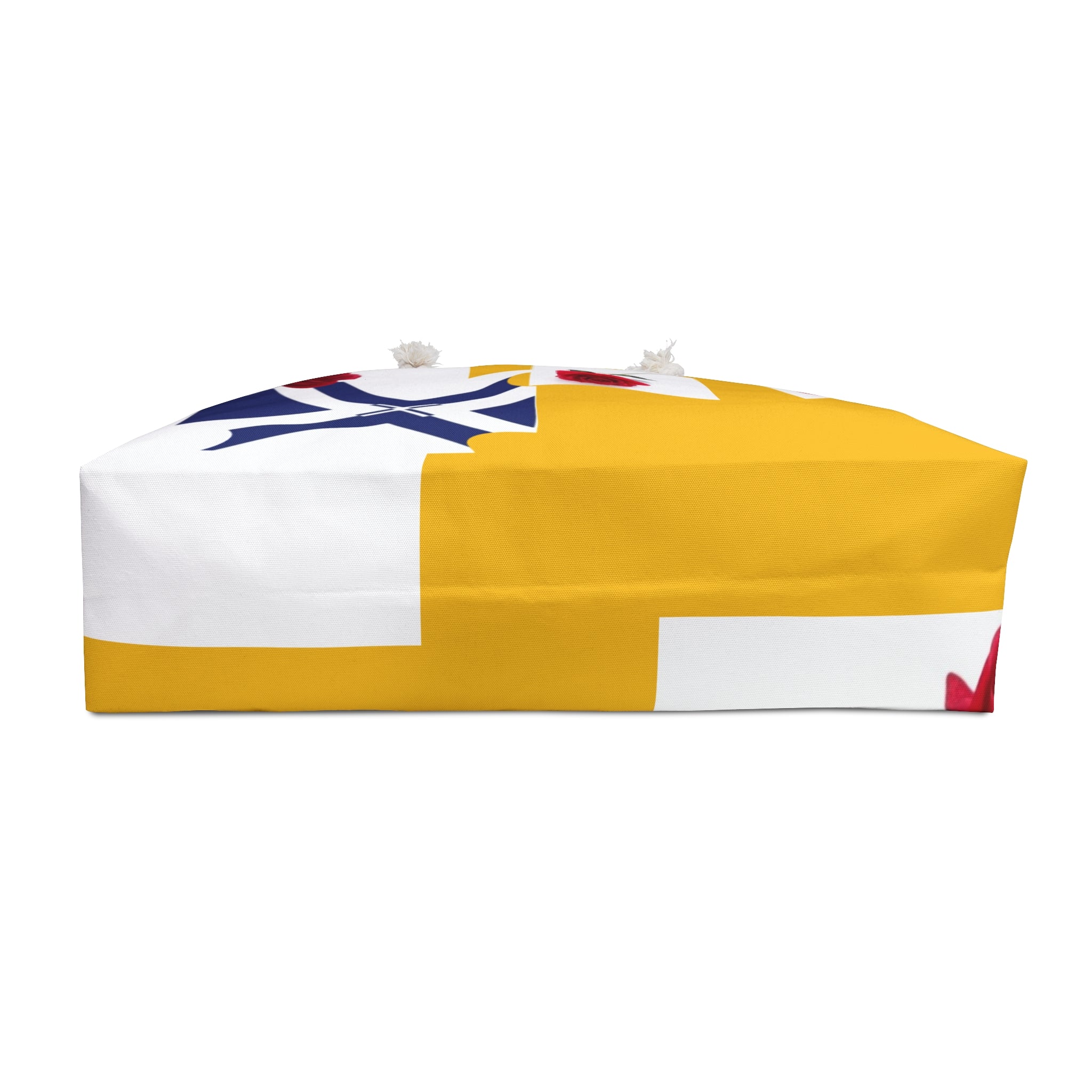 Rose Fleur Weekender Bag — Yellow & White Floral Travel Tote
