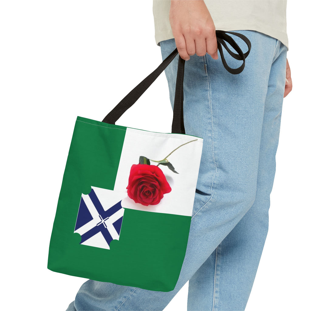XT Rose Tote Bag — All-Over Print Floral Rose Design