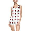 Women's Vintage Swimsuit — XT Rose Swim All-Over Print