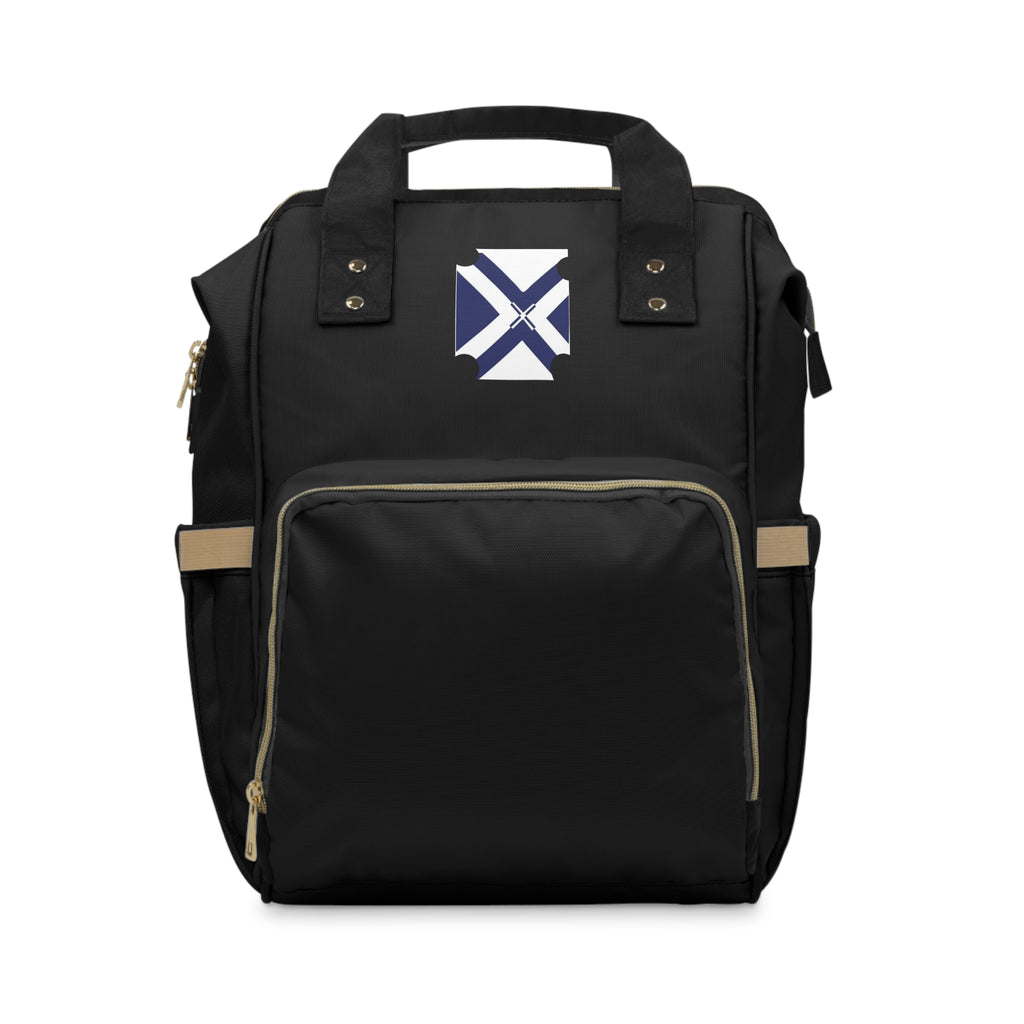 Multifunctional Diaper Backpack — Spacious Black Baby Changing Bag with Insulated Pockets & Stroller Straps