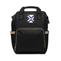 Multifunctional Diaper Backpack — Spacious Black Baby Changing Bag with Insulated Pockets & Stroller Straps