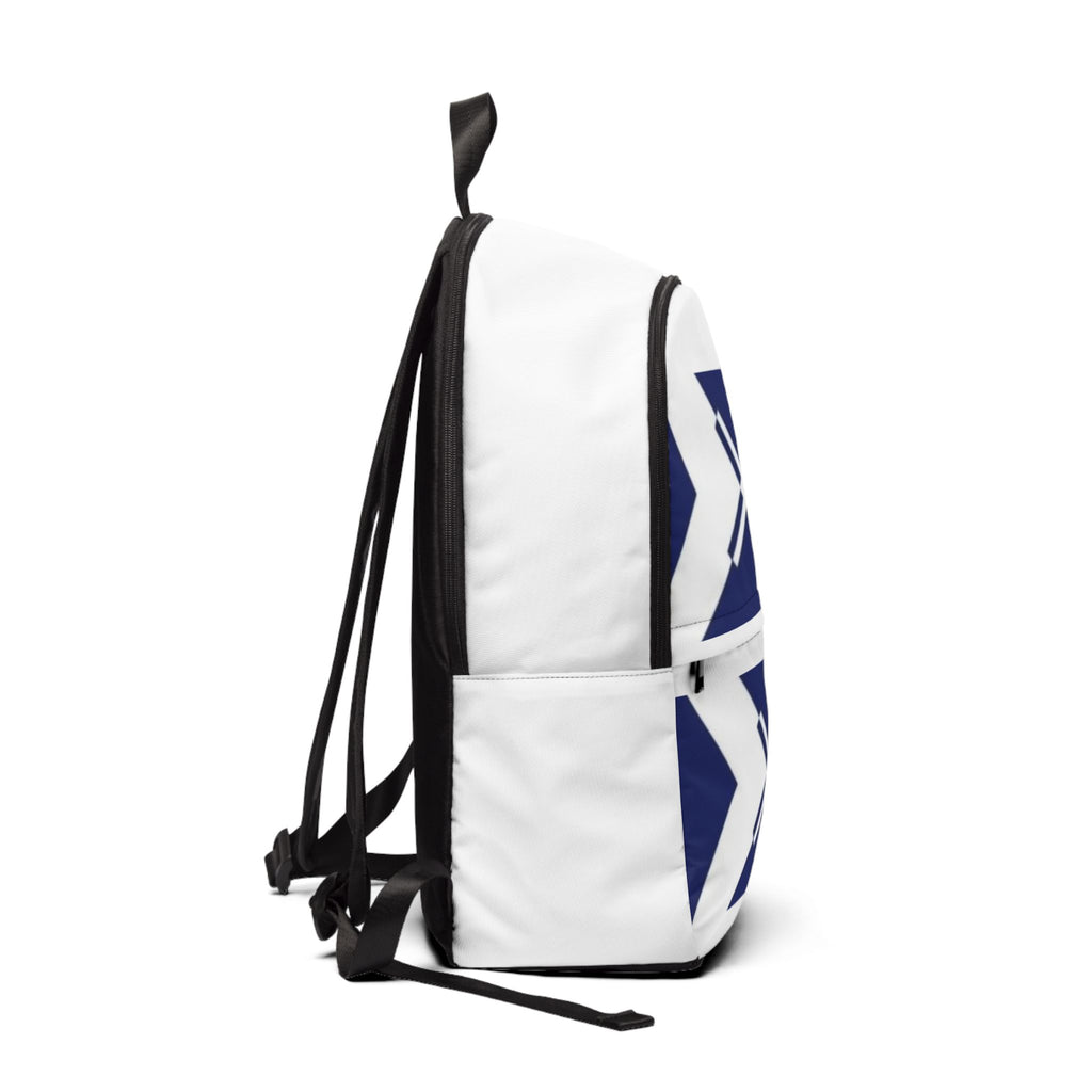 Geometric Navy Cross Canvas Backpack