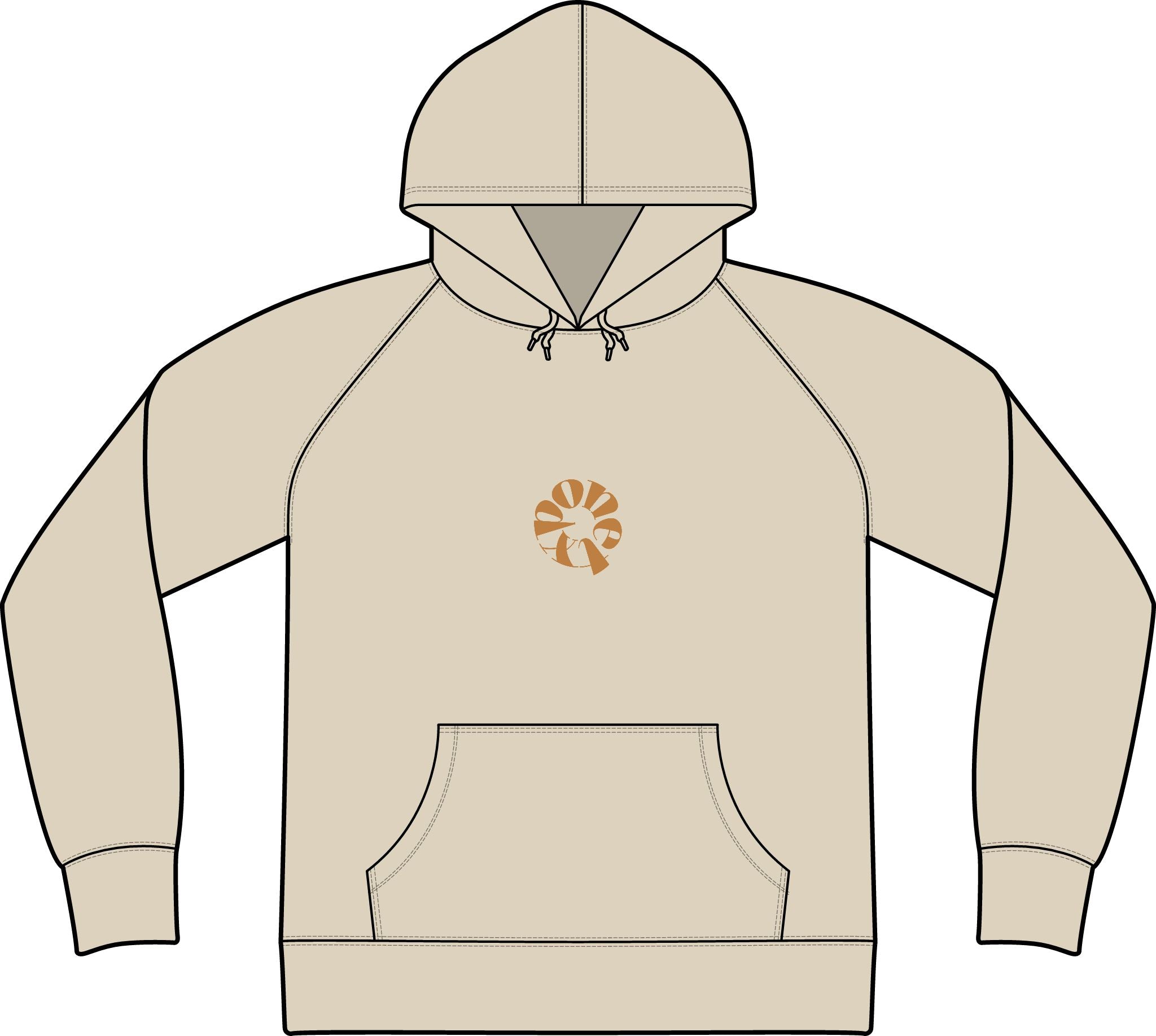Unisex Icon Lightweight Loopback Terry Hooded Sweatshirt