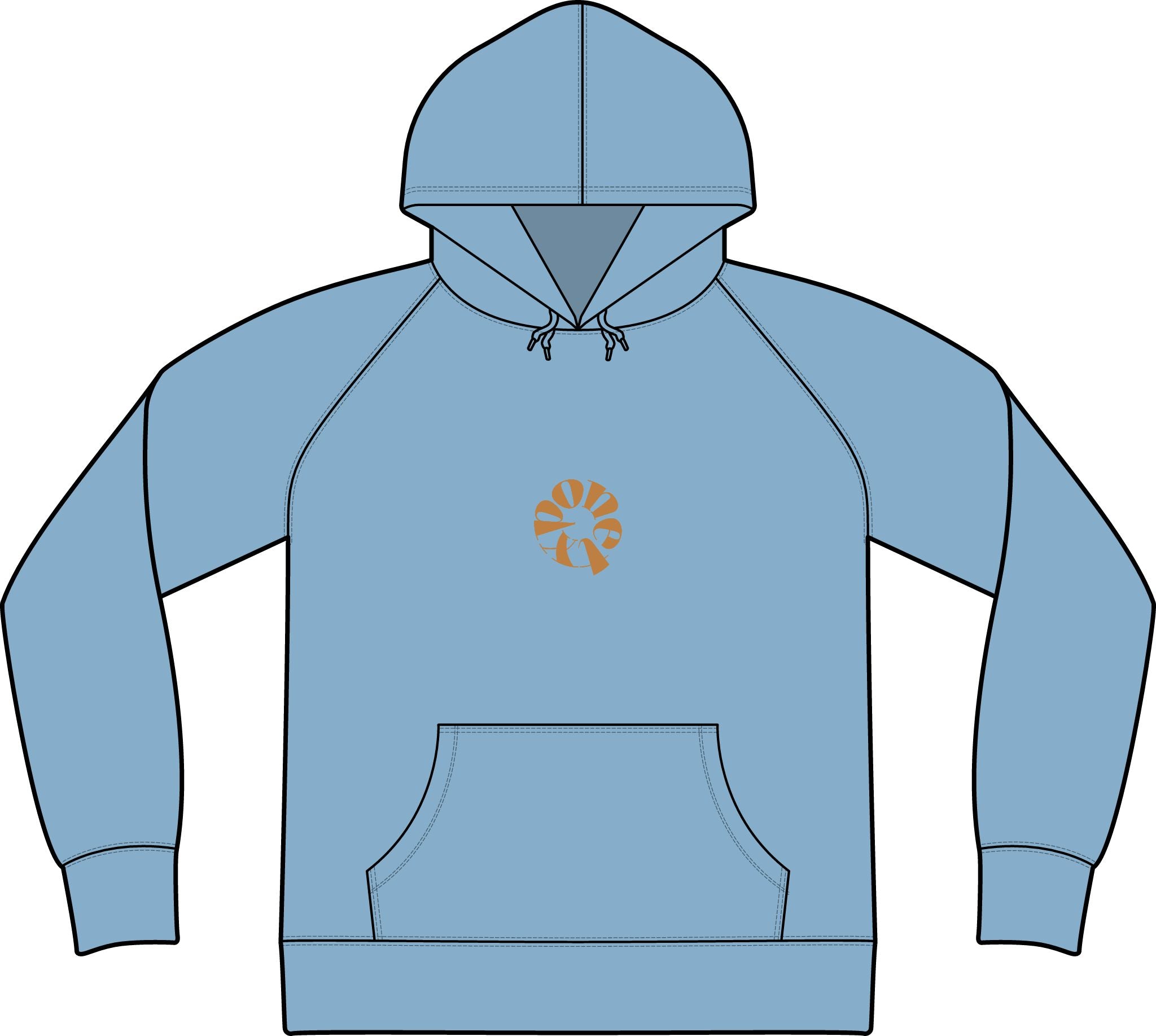 Unisex Icon Lightweight Loopback Terry Hooded Sweatshirt