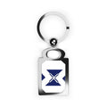 Elegant Rectangle Photo Keyring - Personalized Gift, Custom Keychain, Perfect for Holidays, Memory Keepsake, Unique Favor