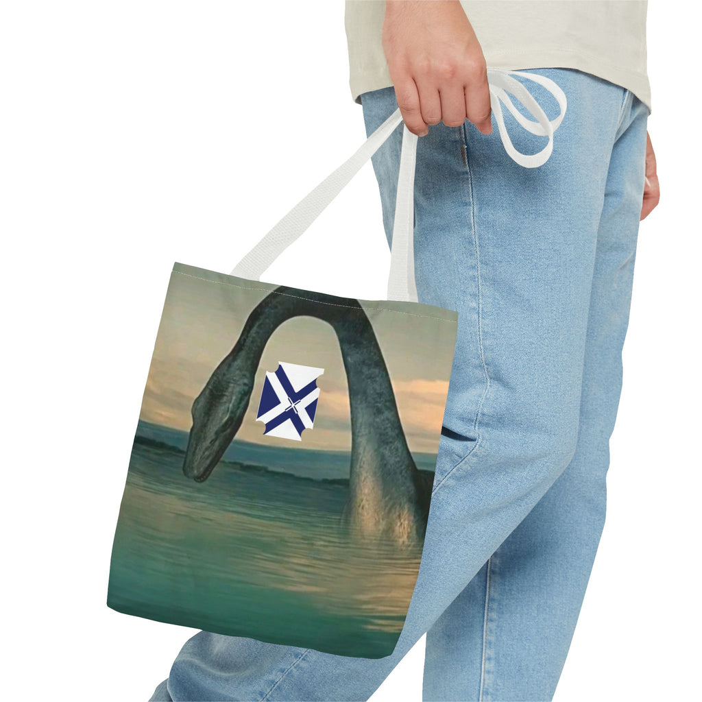 Nessie Loch Ness Tote Bag — Mythic Sea Monster All-Over Print Tote