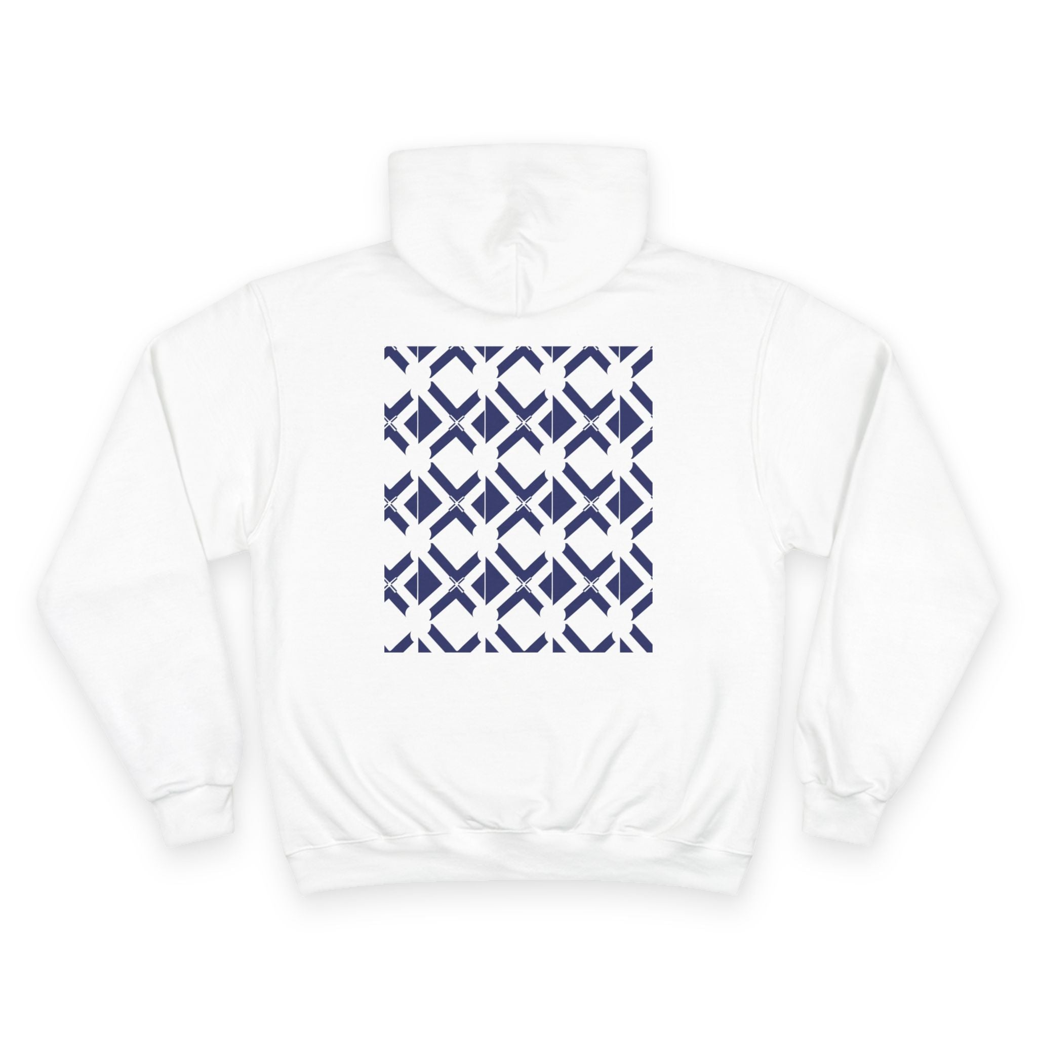 Geometric Navy Tile Hoodie