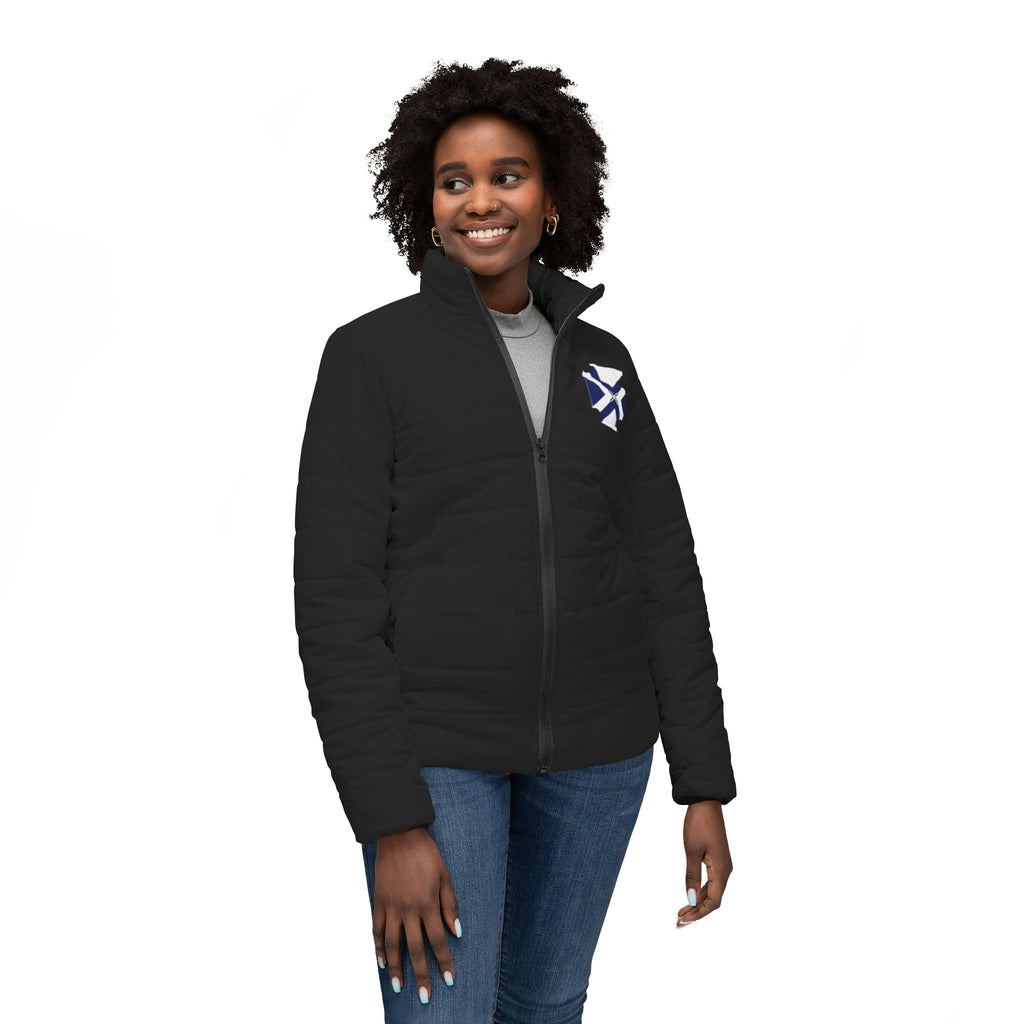 Xt Women's Puffer Jacket — All-Over Print Stylish Insulated Coat