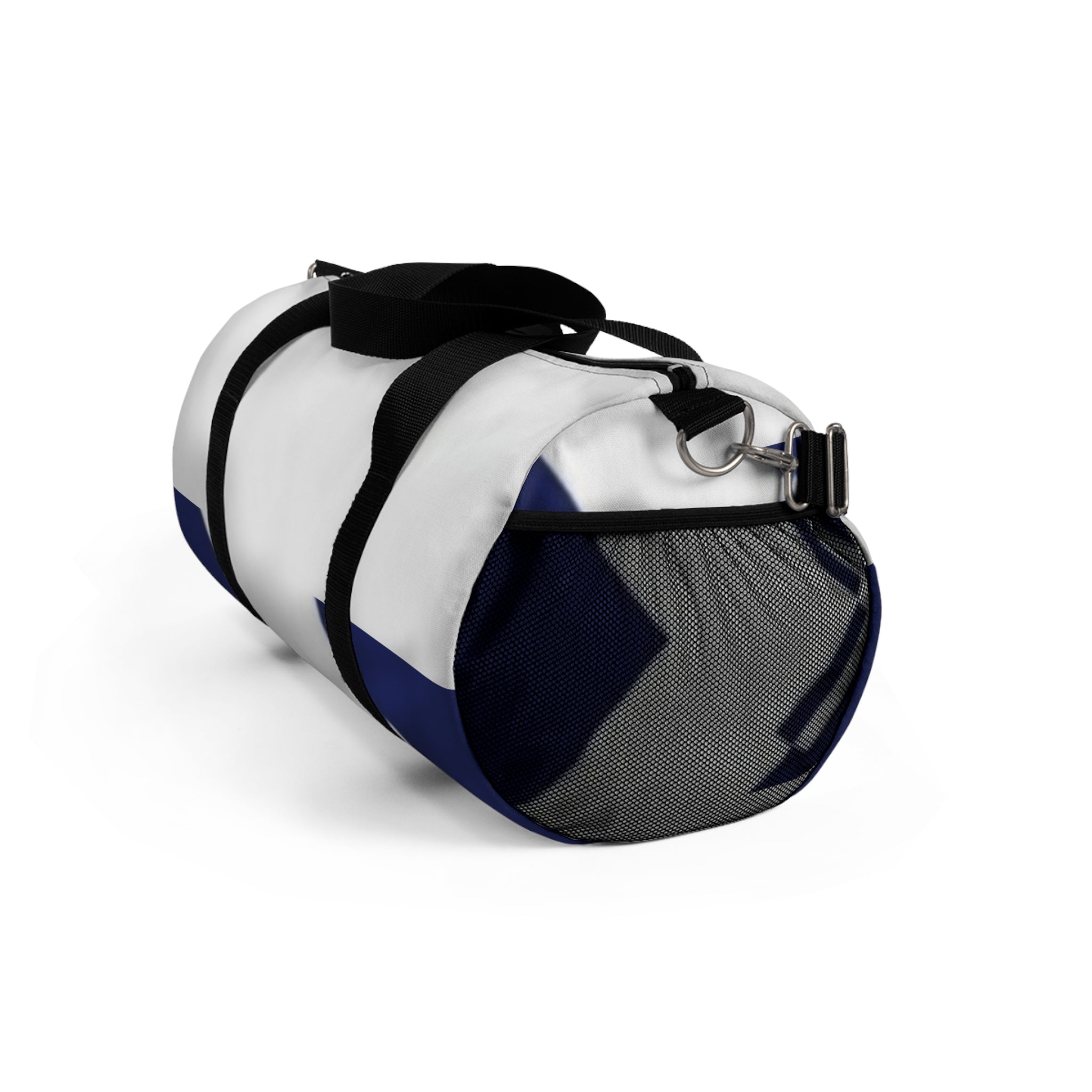 Nautical Wave Duffel Bag — Blue & White Travel Gym Bag