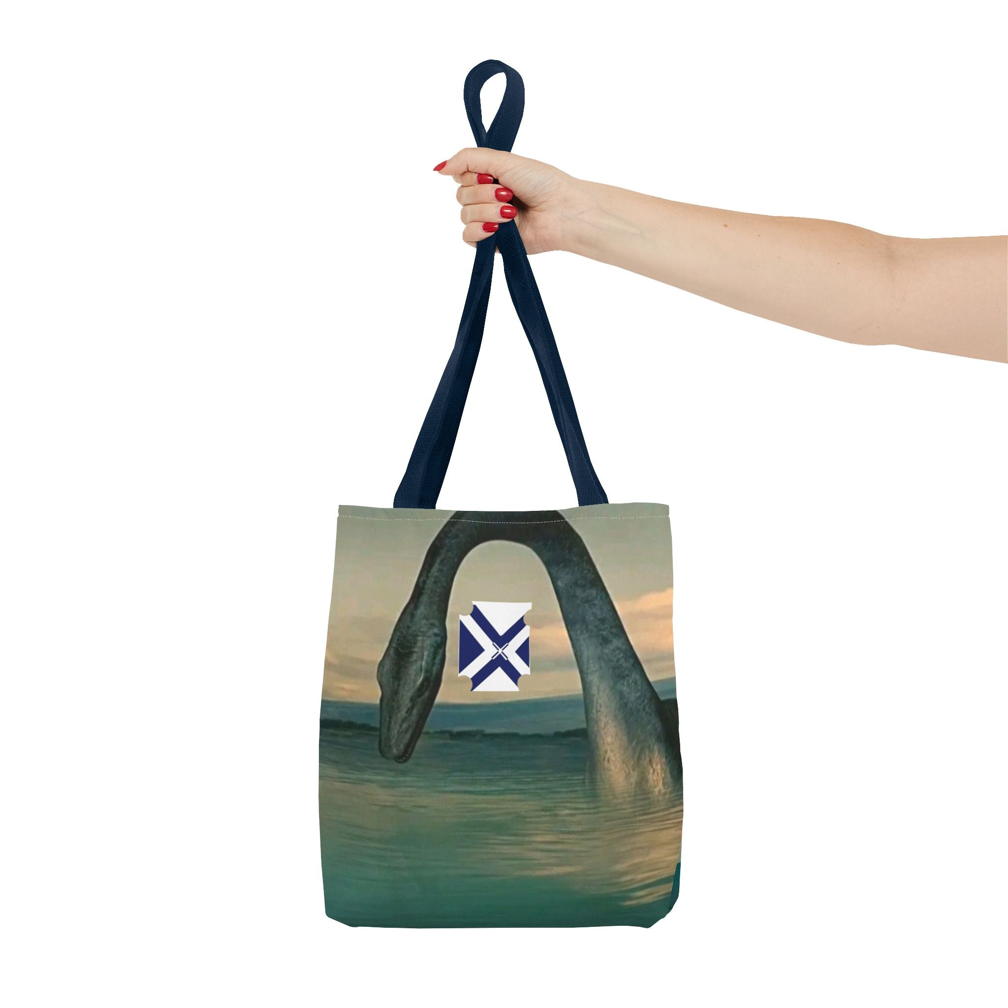 Nessie Loch Ness Tote Bag — Mythic Sea Monster All-Over Print Tote