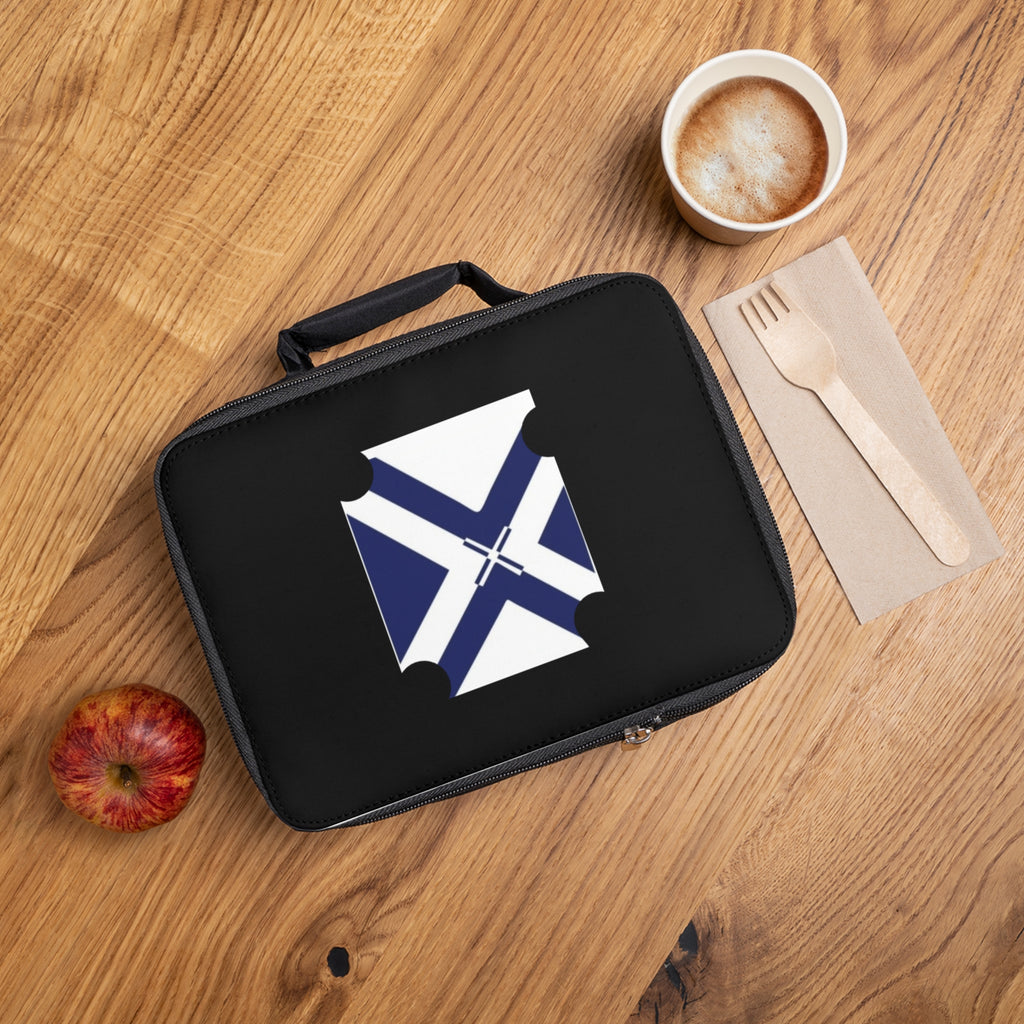 Saltire Cross Lunch Bag — Navy Scottish Flag Insulated Lunchbox