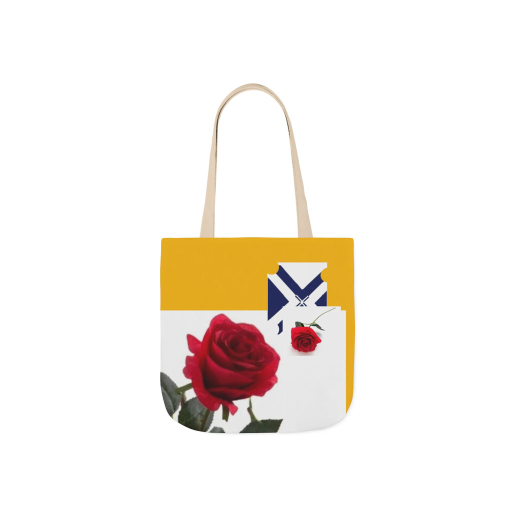 Rose XT Tote Bag — Yellow Accent Canvas Shopper