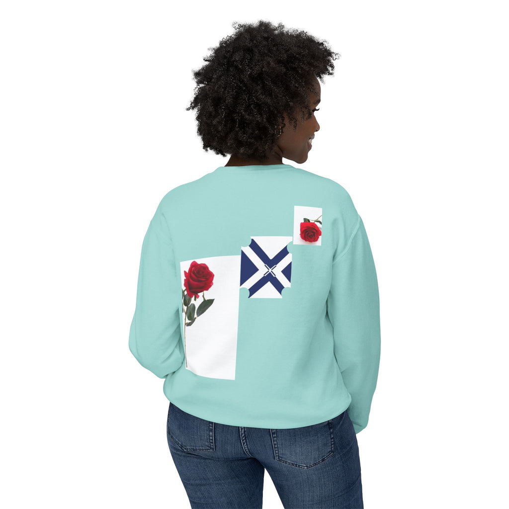 Rose & Saltire Crewneck Sweatshirt —XT Rose Graphic Sweatshirt
