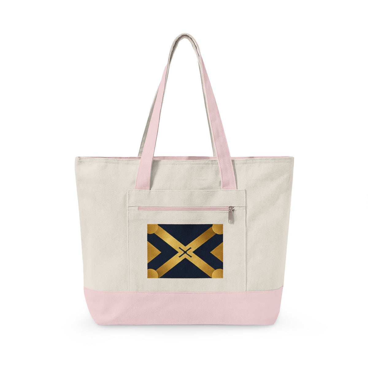 Zippered Canvas Tote