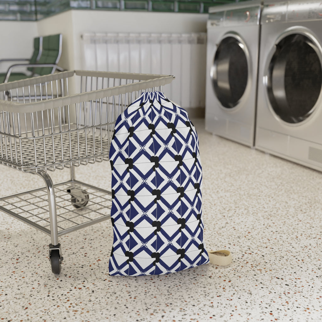 XT8  Navy Lattice Laundry Bag