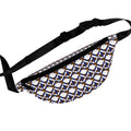 XT9 Mosaic Fanny Pack — Blue & Brown Patterned Waist Bag