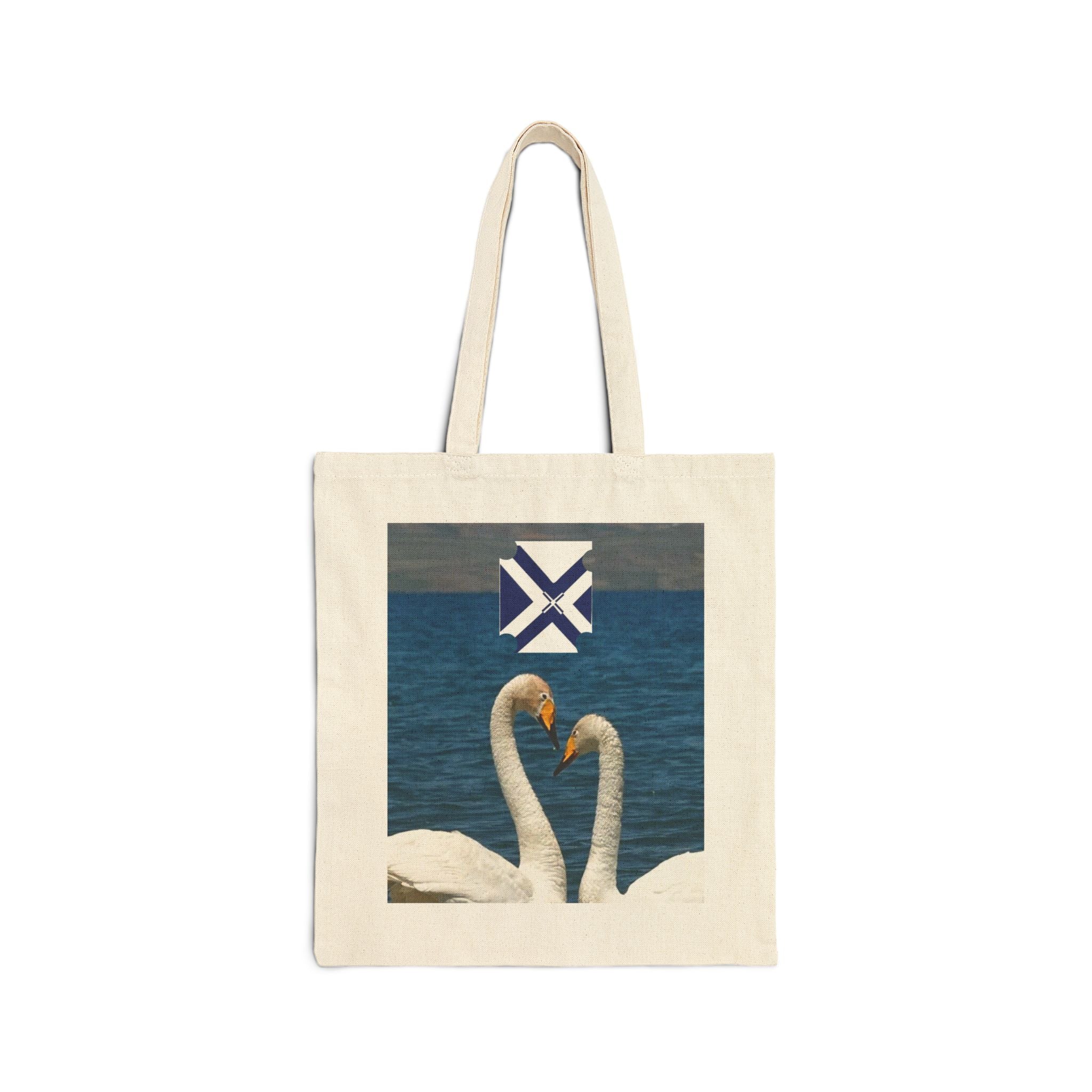 XT Cotton Canvas Tote Bag — Minimal Monogram Organic Market Tote