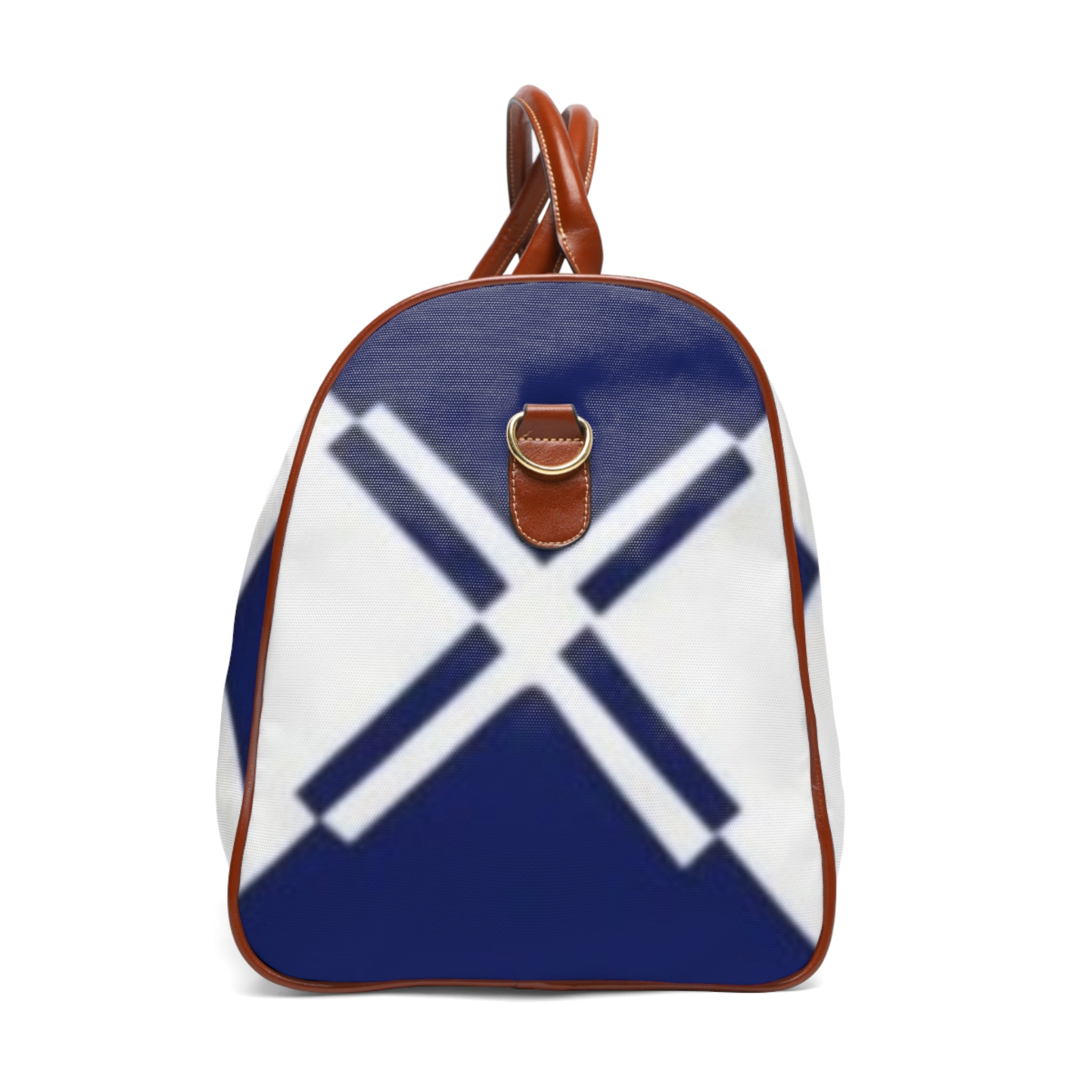 XT2 Navy Geometric Waterproof Travel Bag — Lightweight Weekend Duffle for Beach, Gym & Weekend Getaways