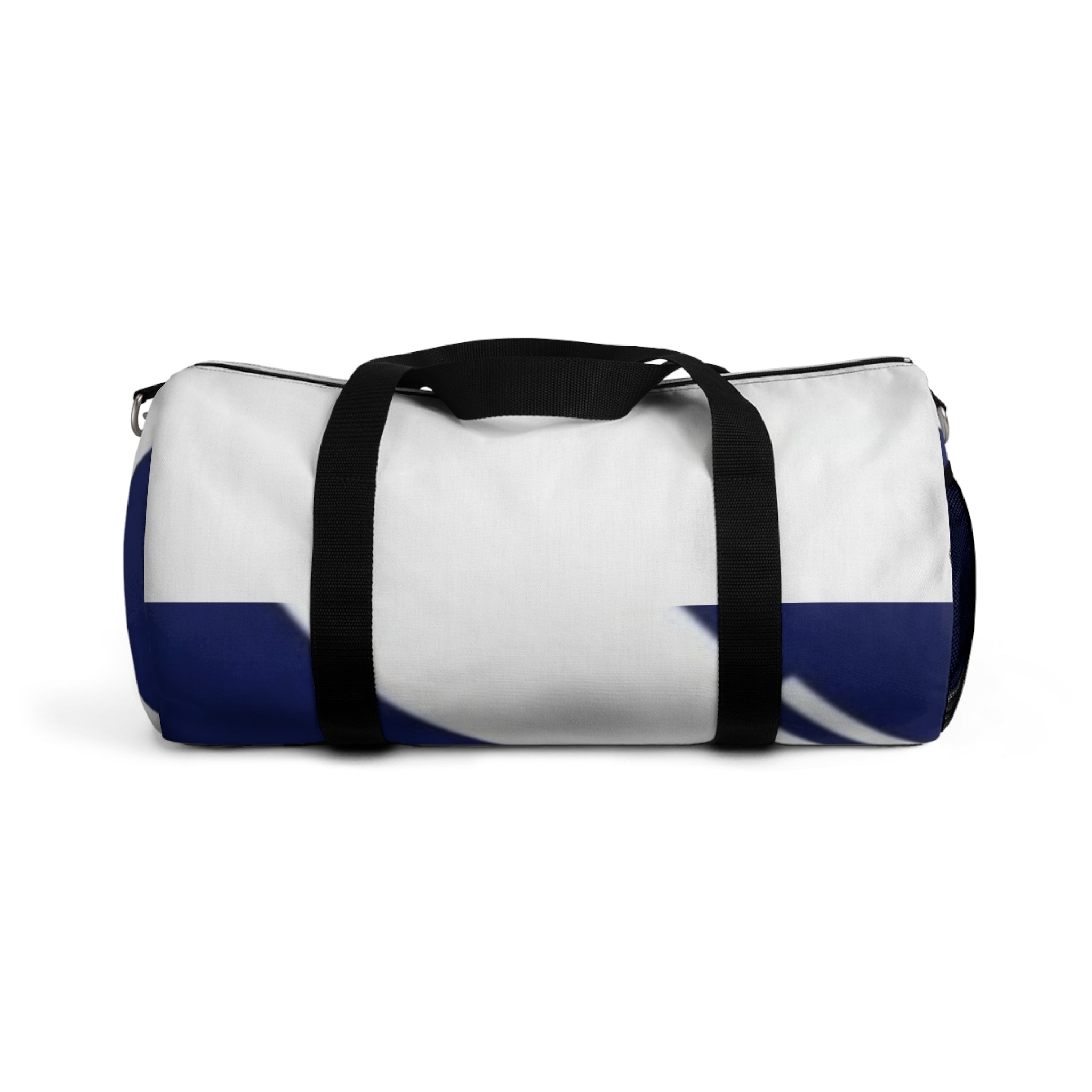 Nautical Wave Duffel Bag — Blue & White Travel Gym Bag