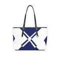 Nautical Crossed Oars PU Leather Shoulder Bag