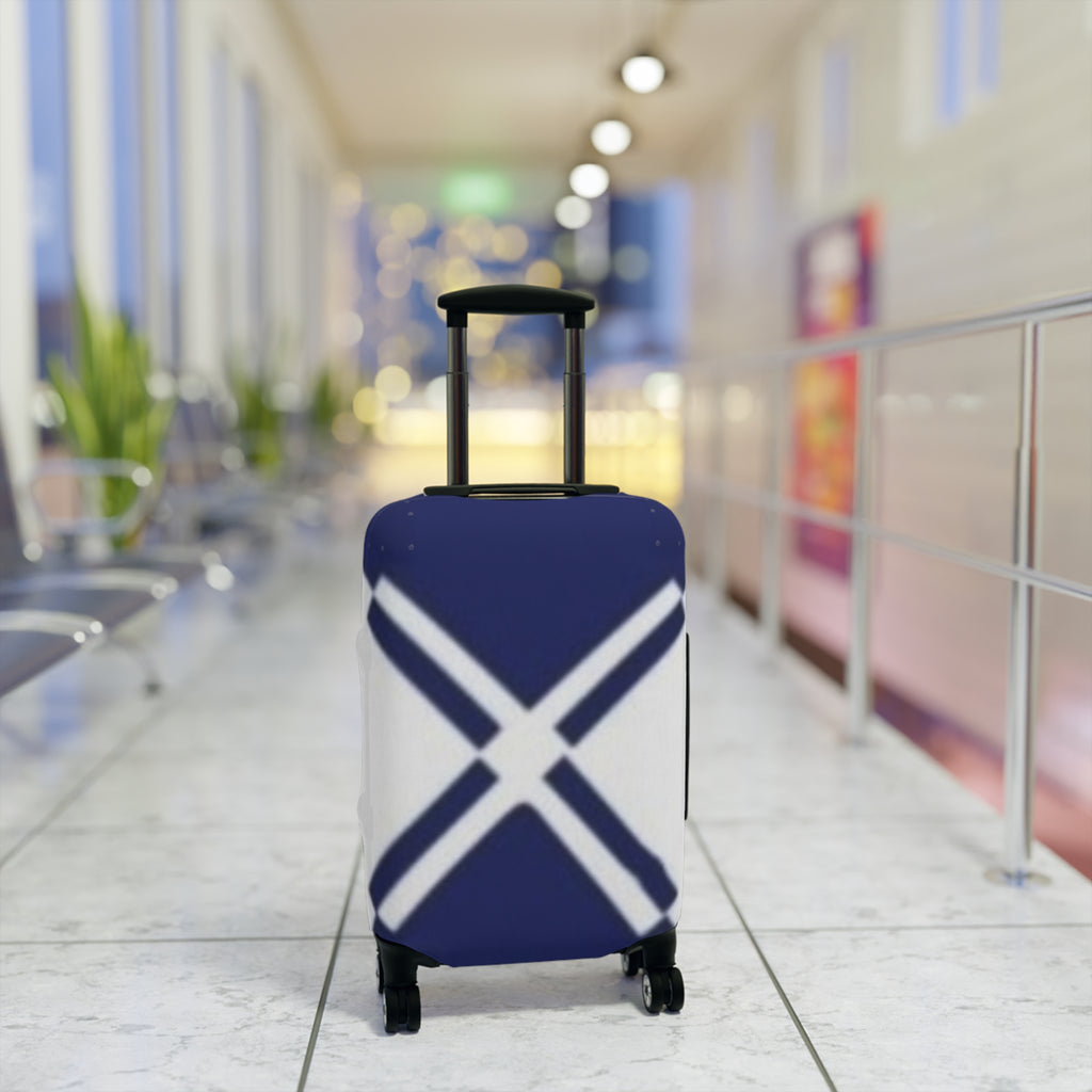 XT2 Luggage Cover – Blue White Cross Travel Protector