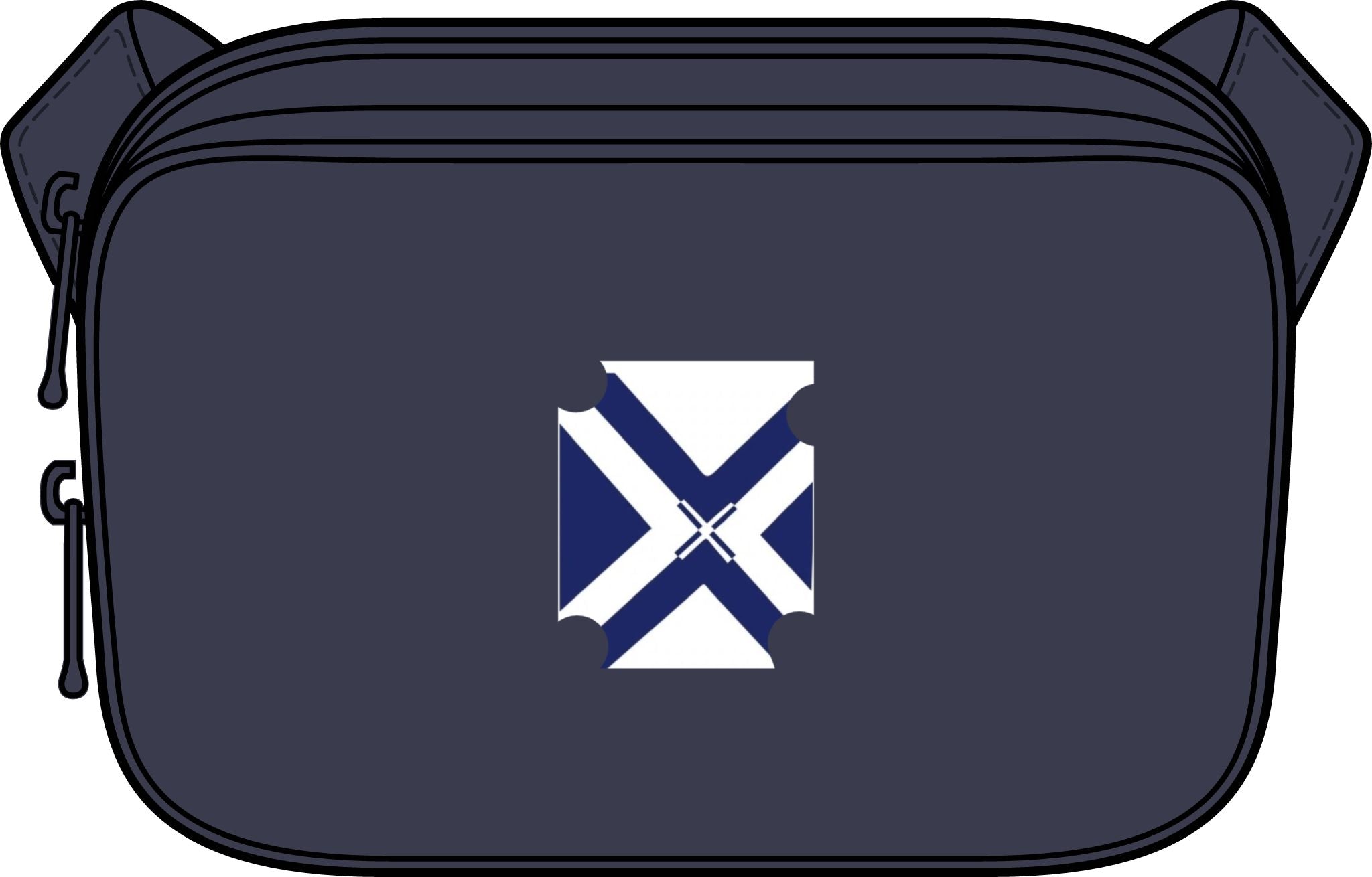Matte Dual-Compartment Crossbody
