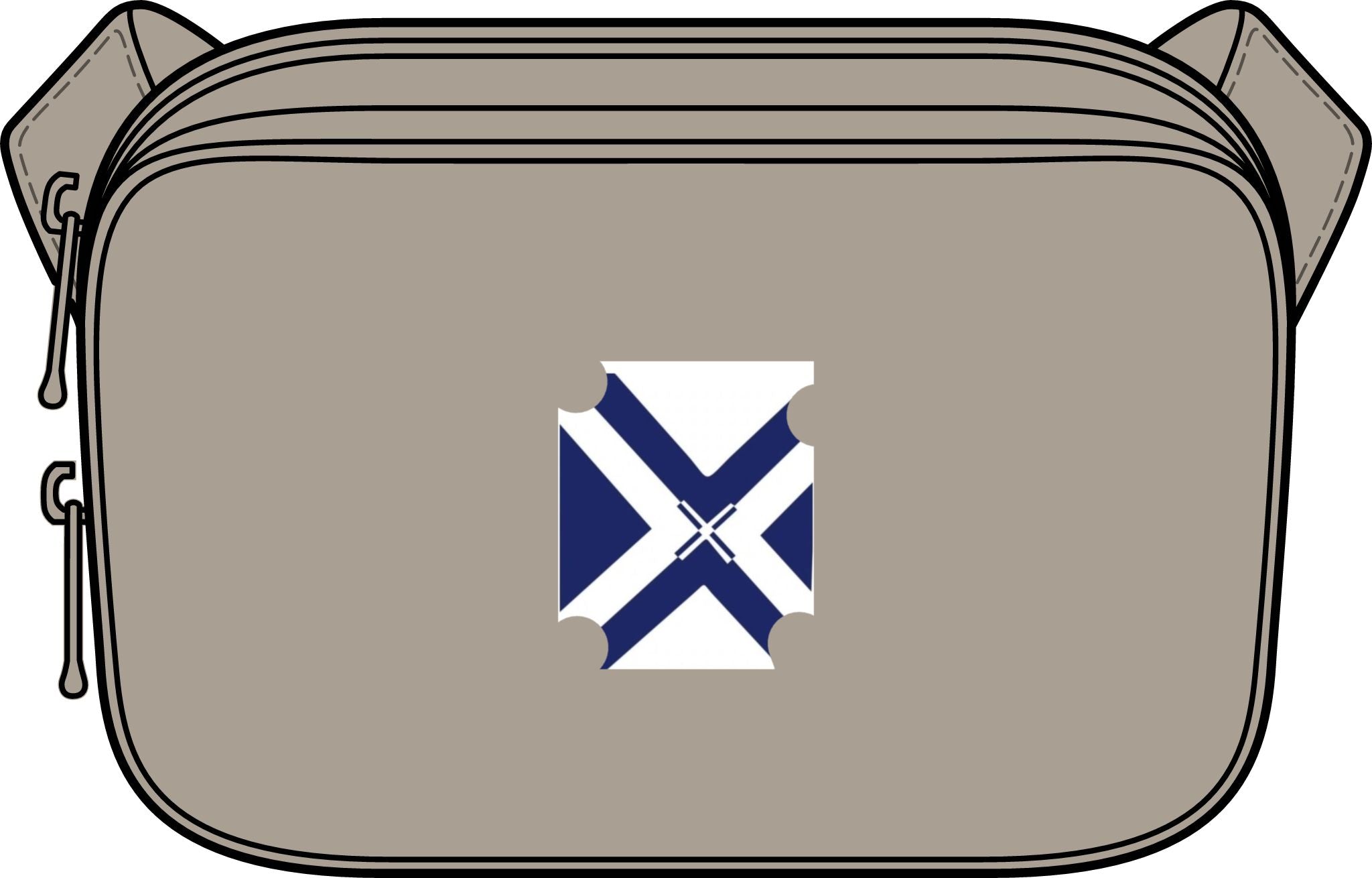 Matte Dual-Compartment Crossbody