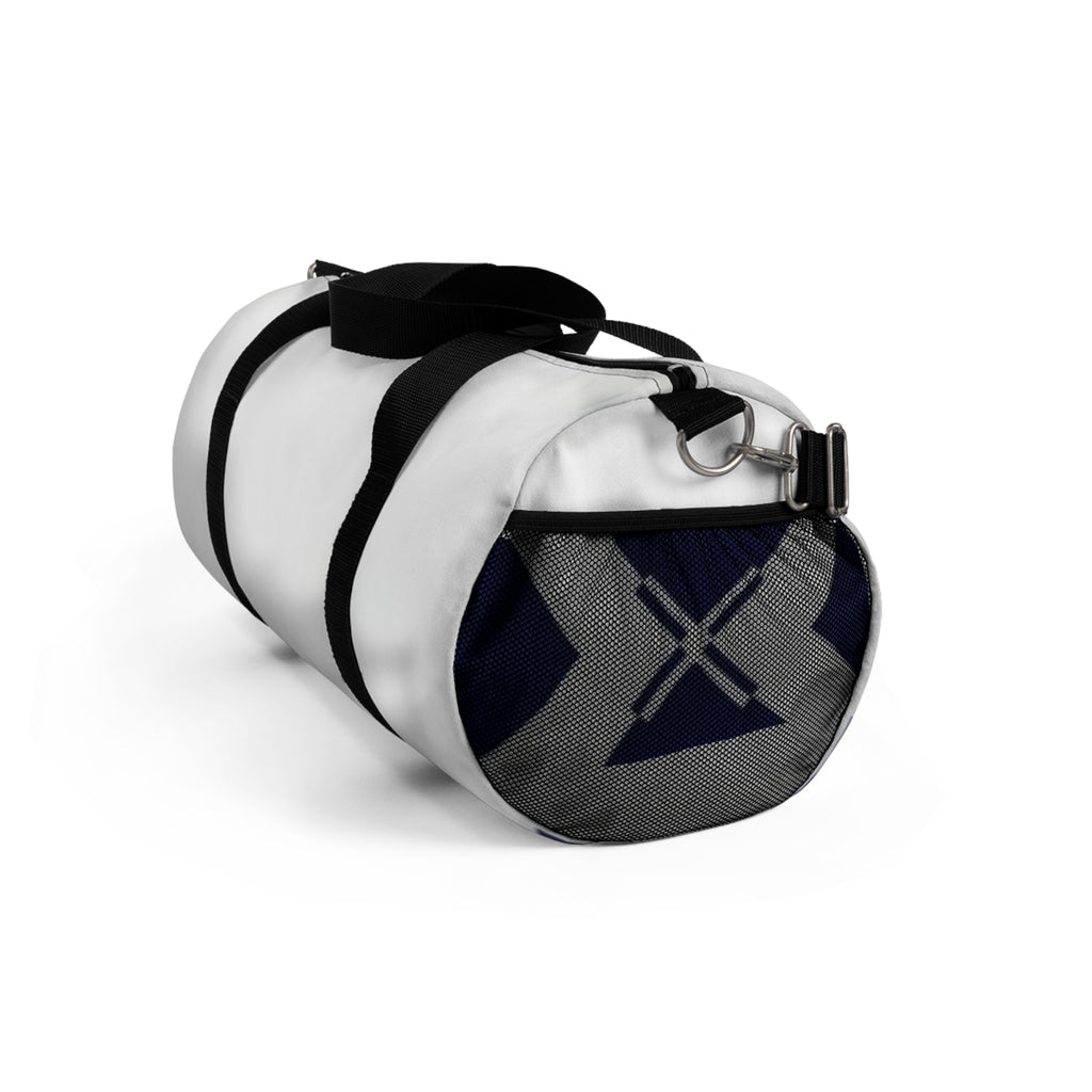 Navy Wave Duffel Bag — Travel & Gym Weekender