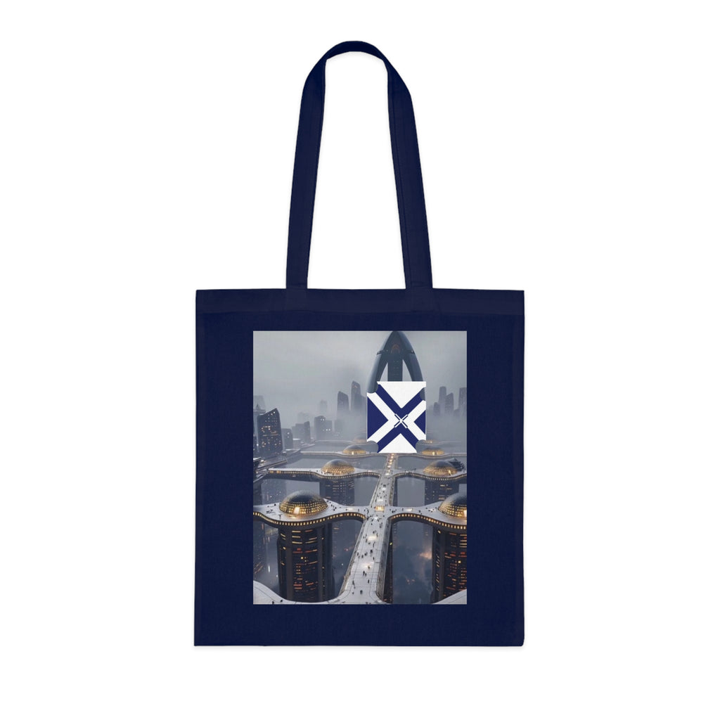 Xt Cotton Tote — Minimal Monogram Canvas Carryall
