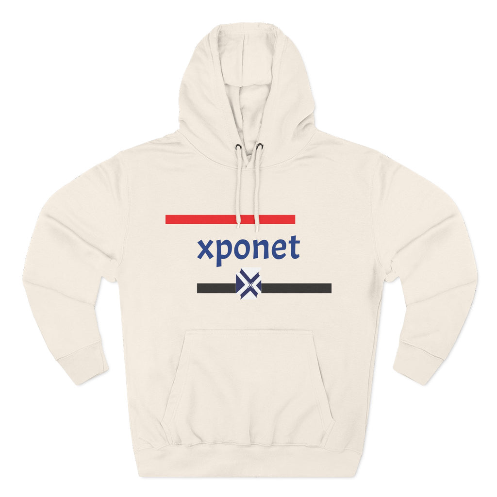 Three-Panel Fleece Hoodie