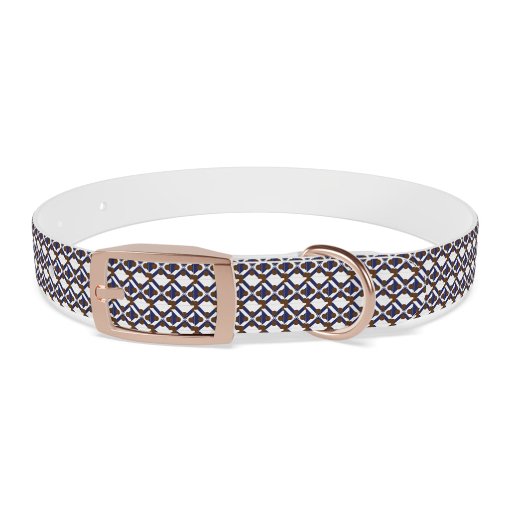 XT9 Dog Collar — Blue & Brown Stylish Pet Accessory
