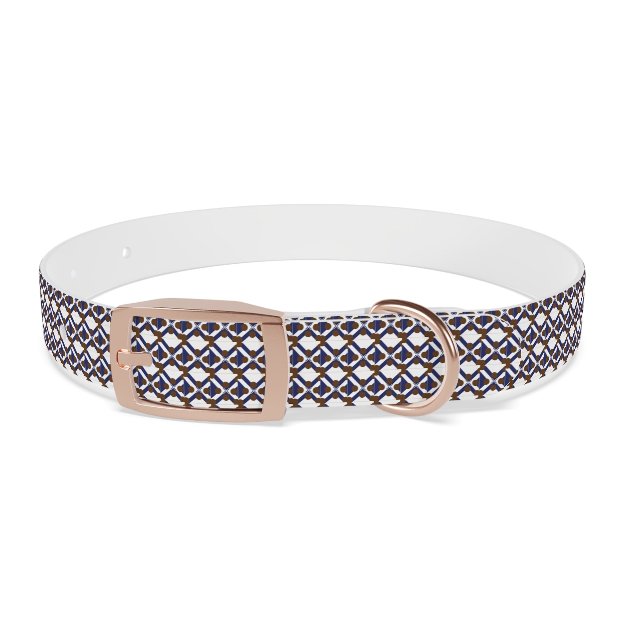 XT9 Dog Collar — Blue & Brown Stylish Pet Accessory