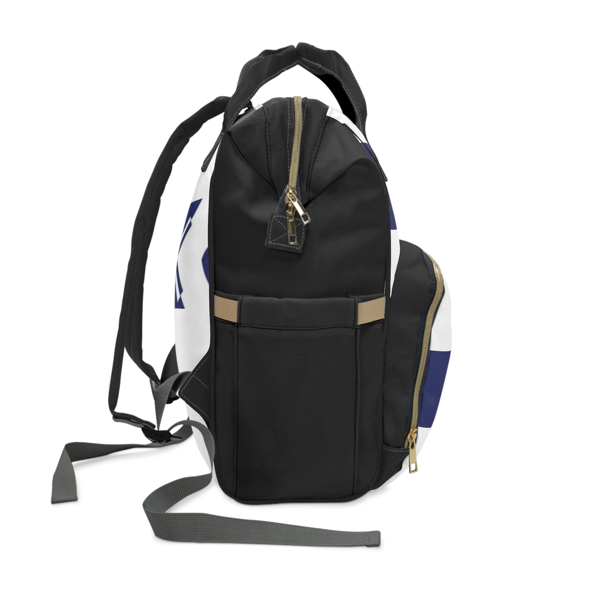 XT3 Backpack – Multifunctional Parent & Baby Travel Bag with Navy Geometric Print