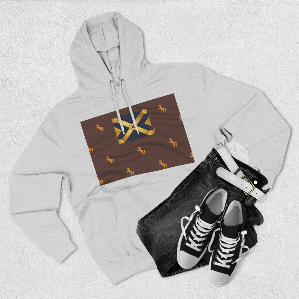 Three-Panel Fleece Hoodie