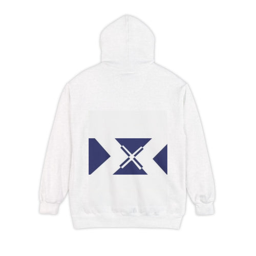 Cozy Unisex Garment-Dyed Hoodie with Geometric Design, Casual Wear, Gift for Friends, Trendy Layering Piece, Fall/Winter Essential