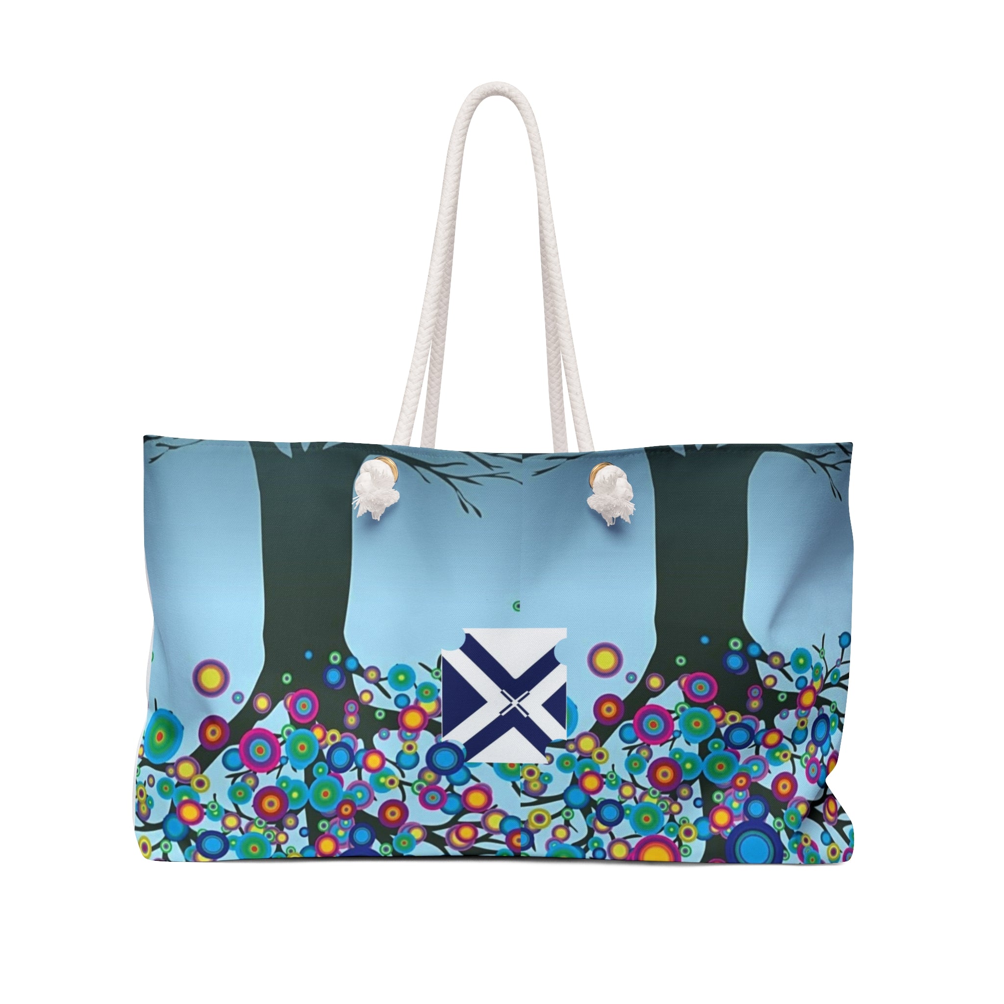 Weekender Bag — 'Xt' Printed Travel Duffel