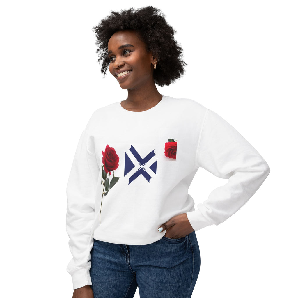 Rose & Saltire Crewneck Sweatshirt —XT Rose Graphic Sweatshirt