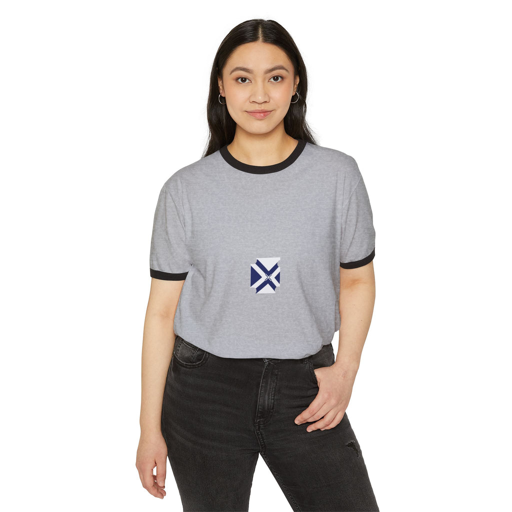 Minimal Xt Logo 80s Ringer T‑Shirt