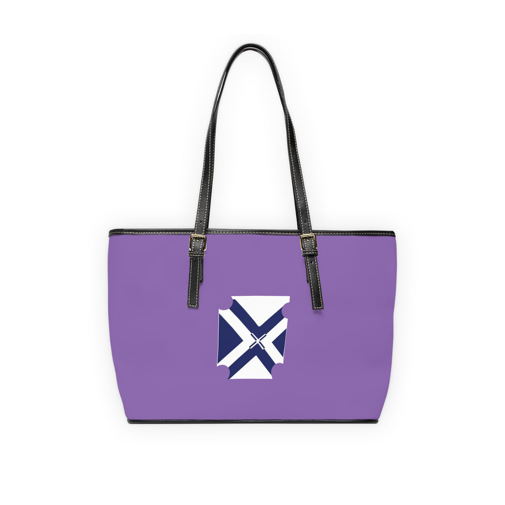 XT7 Purple Tote Bag — PU Leather Shoulder Bag