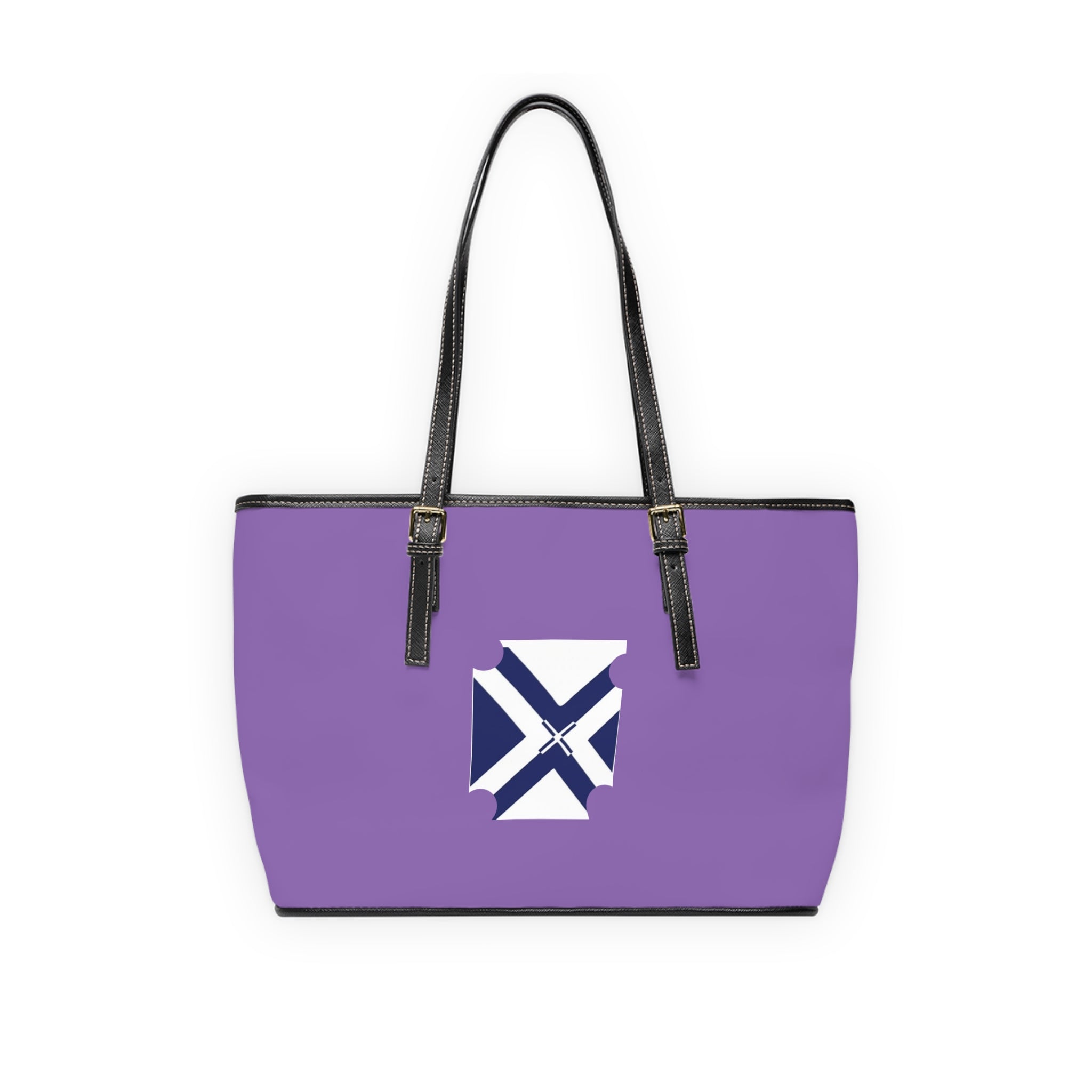 XT7 Purple Tote Bag — PU Leather Shoulder Bag