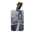 Futuristic Cityscape Luggage Tag — XT Sci‑Fi Skyline Travel ID